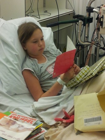 kaarten en cadeau's in het ziekenhuis